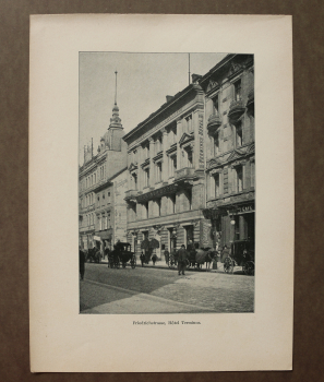 Blatt Architektur Berlin 1898 Friedrichstrasse Hotel Terminus Architektur Ortsansicht